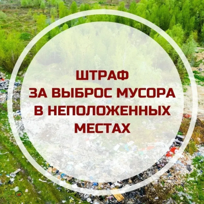 Ответственность за оставление мусора в неположенном месте Ответственность за оставление мусора в неположенном месте