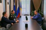Глава города Василий Тихонов встретился с полковником ФСБ Сергеем Милицким 