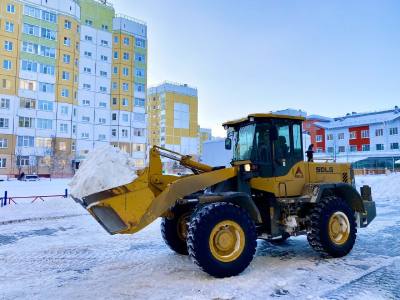 Уборка снега ведётся круглосуточно