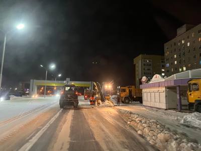 За сутки с территории города вывезли более 4 тысяч кубометров снега